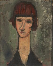 Portrait of a Woman, c. 1917/19. Creator: Amadeo Modigliani