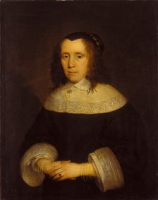 Portrait of a Woman, c1650-1655. Creator: Cornelis Janssens van Ceulen