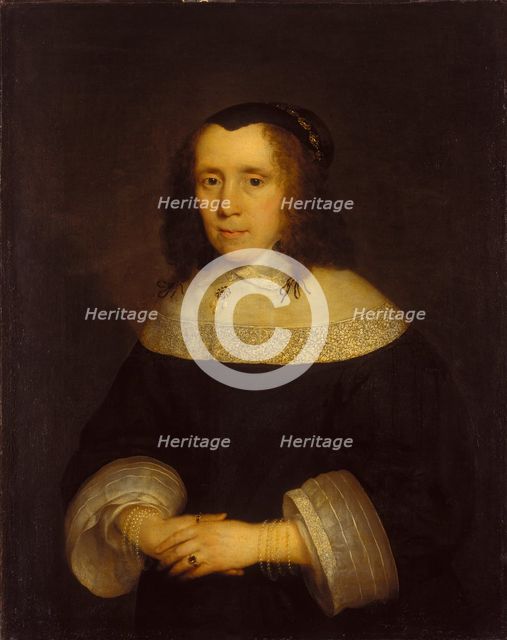 Portrait of a Woman, c1650-1655. Creator: Cornelis Janssens van Ceulen.