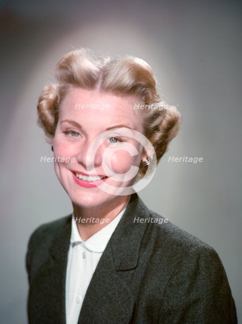 Portrait of a woman, c1955.  Creator: Arthur Charles Kirby Ware.