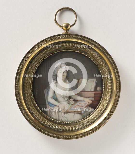 Portrait of a woman, c19th century. Creator: Étienne-Charles Leguay.