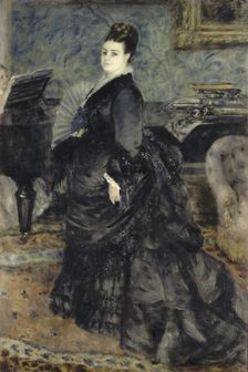 Portrait of a Woman, called of Mme Georges Hartmann, c. 1874. Artist: Renoir, Pierre Auguste (1841-1919)