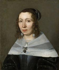 Portrait of a woman called Maria Sibylla Merian (1647-1717). Creator: Jacob Marrel