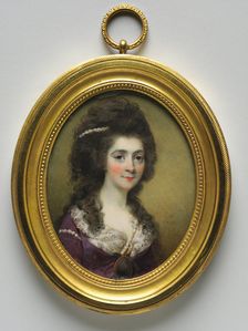 Portrait of a Woman, called Mrs. Close, 1786. Creator: Horace Hone (British, 1756-1825)