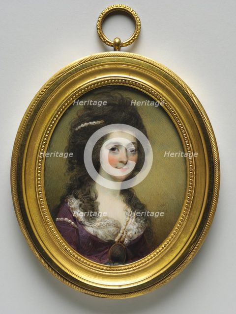 Portrait of a Woman, called Mrs. Close, 1786. Creator: Horace Hone (British, 1756-1825).
