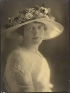 Portrait of a Woman Caught in Light, 1907-1943. Creator: Louis Fleckenstein