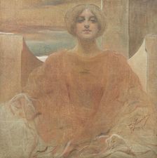 Portrait of a woman. Creator: Zmurko, Franciszek (1859-1910)