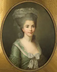 Portrait of a woman. Creators: Antoine Vestier, Ecole Francaise, Alexander Roslin