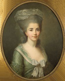 Portrait of a woman. Creators: Antoine Vestier, Ecole Francaise, Alexander Roslin
