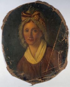 Portrait of a woman from the revolutionary era, between 1789 and 1799. Creator: Unknown