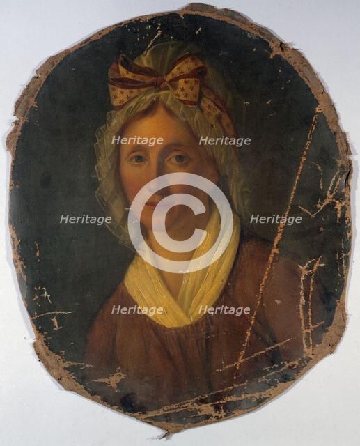 Portrait of a woman from the revolutionary era, between 1789 and 1799. Creator: Unknown.