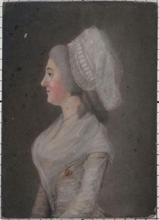 Portrait of a woman from the revolutionary period, between 1789 and 1799. Creator: Unknown