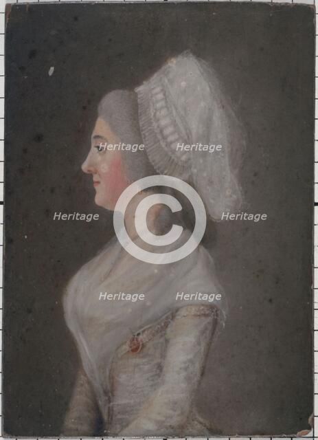 Portrait of a woman from the revolutionary period, between 1789 and 1799. Creator: Unknown.