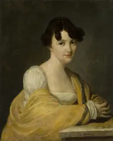 Portrait of a Woman from the Schmidt Family, 1825. Creator: Nicolas de Courteille