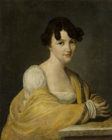Portrait of a Woman from the Schmidt Family, 1825. Creator: Nicolas de Courteille