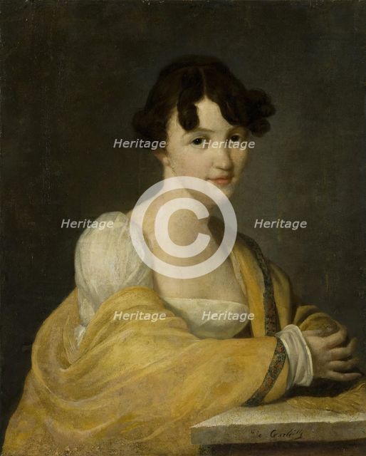 Portrait of a Woman from the Schmidt Family, 1825. Creator: Nicolas de Courteille.