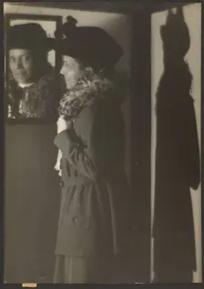 Portrait of a Woman, Her Reflection, and Shadow, 1907-1943. Creator: Louis Fleckenstein