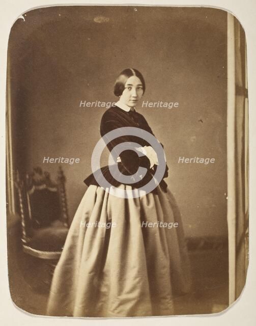 Portrait Of A Woman (image 1 of 3), Printed 1860s. Creator: Unknown.