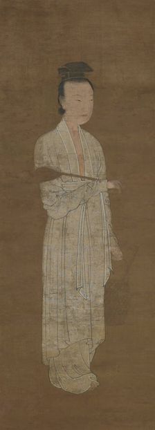 Portrait of a Woman in White: Lu Meiniang, 14th century. Creator: Unknown