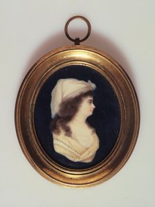 Portrait of a woman in a cameo style, c1800. Creator: English School