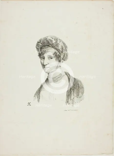 Portrait of a Woman in a Turban, n.d. Creators: Jean Antoine Laurent, Charles-Philibert de Lasteyrie.