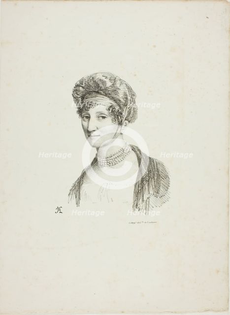 Portrait of a Woman in a Turban, n.d. Creators: Jean Antoine Laurent, Charles-Philibert de Lasteyrie.