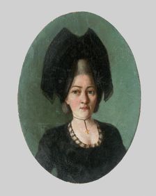 Portrait of a Woman in Black, 1800-1850. Creator: Unknown
