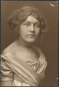 Portrait of a Woman in Formal Dress, 1907-1943. Creator: Louis Fleckenstein