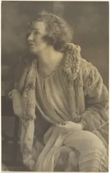 Portrait of a Woman in Furs, 1907-1943. Creator: Louis Fleckenstein