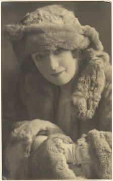 Portrait of a Woman in Furs, 1907-1943. Creator: Louis Fleckenstein