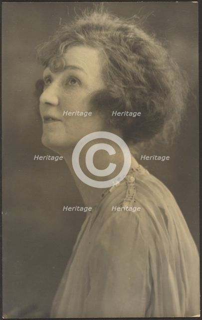 Portrait of a Woman in Furs (not visible), 1907-1943. Creator: Louis Fleckenstein.
