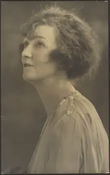 Portrait of a Woman in Furs (not visible), 1907-1943. Creator: Louis Fleckenstein