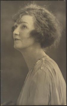 Portrait of a Woman in Furs (not visible), 1907-1943. Creator: Louis Fleckenstein