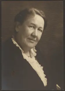 Portrait of a Woman in Lace Blouse, 1907-1943. Creator: Louis Fleckenstein