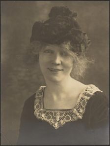 Portrait of a Woman in Lace Collar, 1907-1943. Creator: Louis Fleckenstein