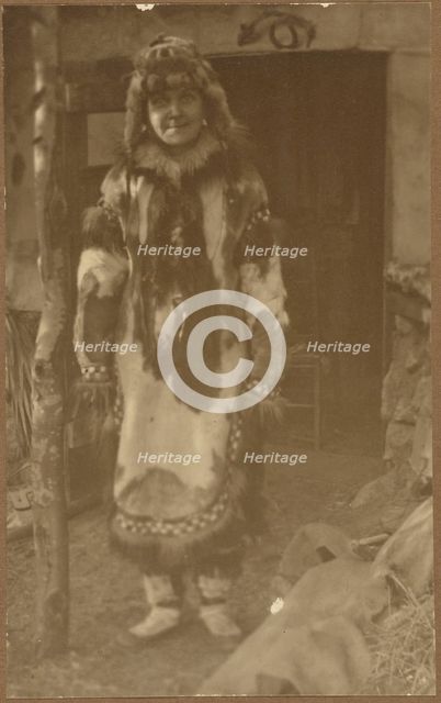 Portrait of a Woman in Native American Costume, 1895-1943. Creator: Louis Fleckenstein.