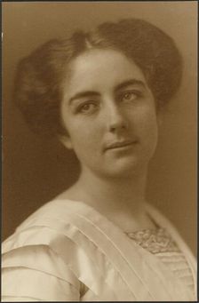 Portrait of a Woman in Pleated Dress, 1907-1943. Creator: Louis Fleckenstein
