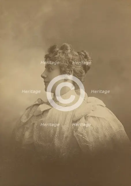 Portrait of a woman in profile, 1895. Creator: Edward C Dana.
