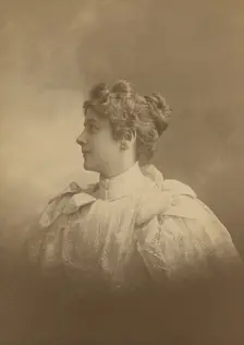 Portrait of a woman in profile, 1895. Creator: Edward C Dana