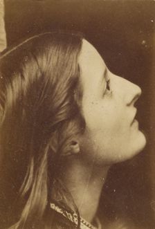 Portrait of a Woman in Profile, about 1860. Creator: Oscar Gustav Rejlander