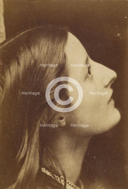 Portrait of a Woman in Profile, about 1860. Creator: Oscar Gustav Rejlander.