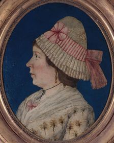 Portrait of a woman, in profile, from the revolutionary period, c1790. Creator: Unknown