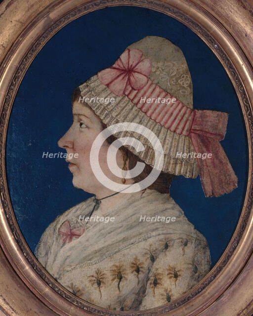 Portrait of a woman, in profile, from the revolutionary period, c1790. Creator: Unknown.