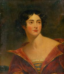 Portrait of a Woman in Red Dress, 1800-1830. Creator: Unknown