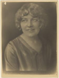 Portrait of a Woman in Satin Shirt, 1907-1943. Creator: Louis Fleckenstein