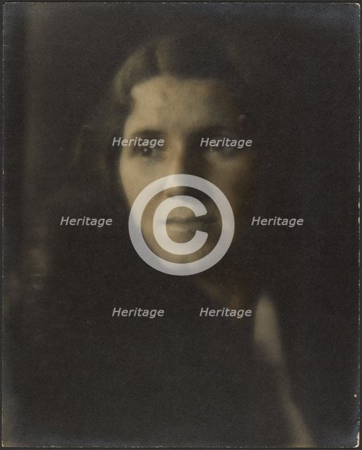 Portrait of a Woman in Shadow, 1924-1943. Creator: Louis Fleckenstein.