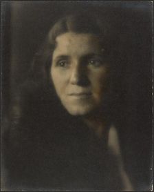 Portrait of a Woman in Shadow, 1924-1943. Creator: Louis Fleckenstein