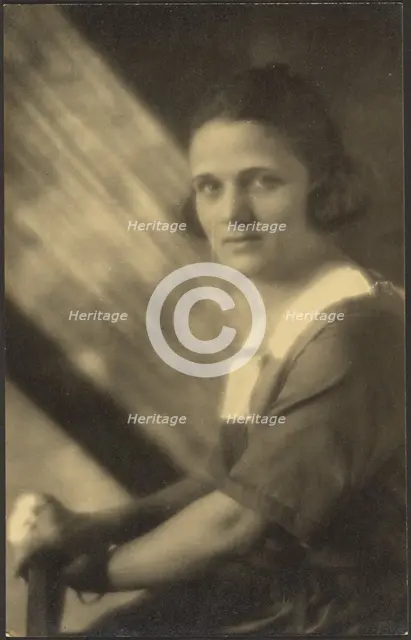Portrait of a Woman in Streaming Light, 1907-1943. Creator: Louis Fleckenstein.