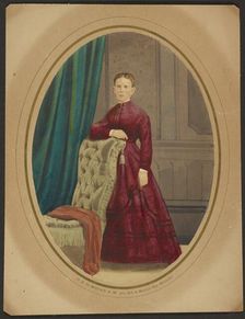 Portrait of a woman, late 1850s. Creator: Oliver Boudrias DeMorat