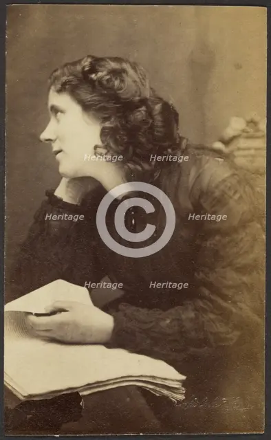 Portrait of a Woman, late 19th century. Creator: Adolphe Beau.